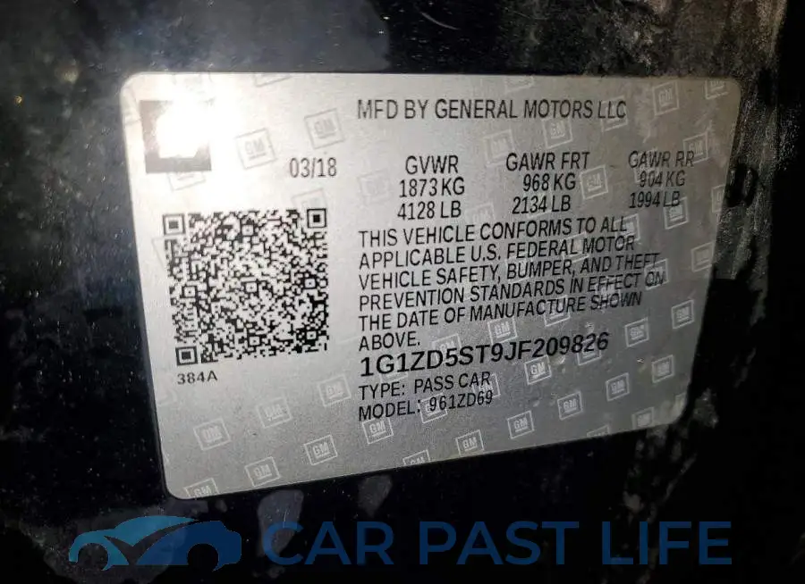 1G1ZD5ST9JF209826# 12