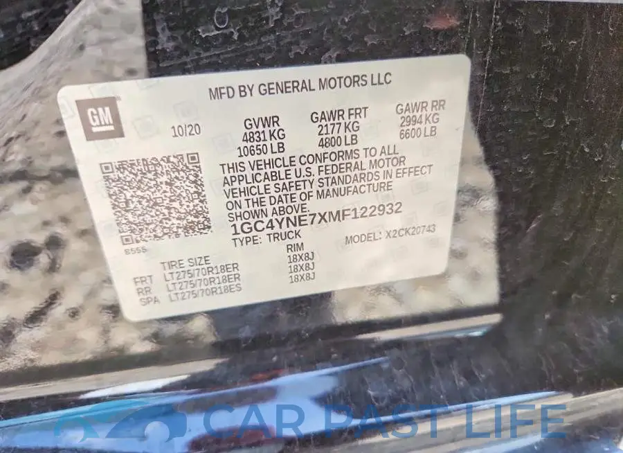 1GC4YNE7XMF122932# 12