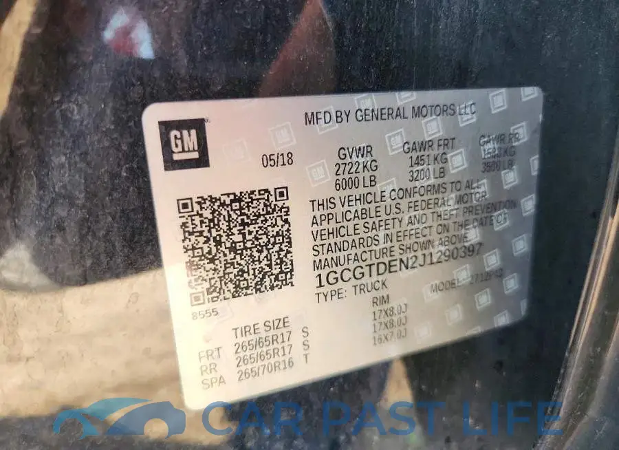 1GCGTDEN2J1290397# 12