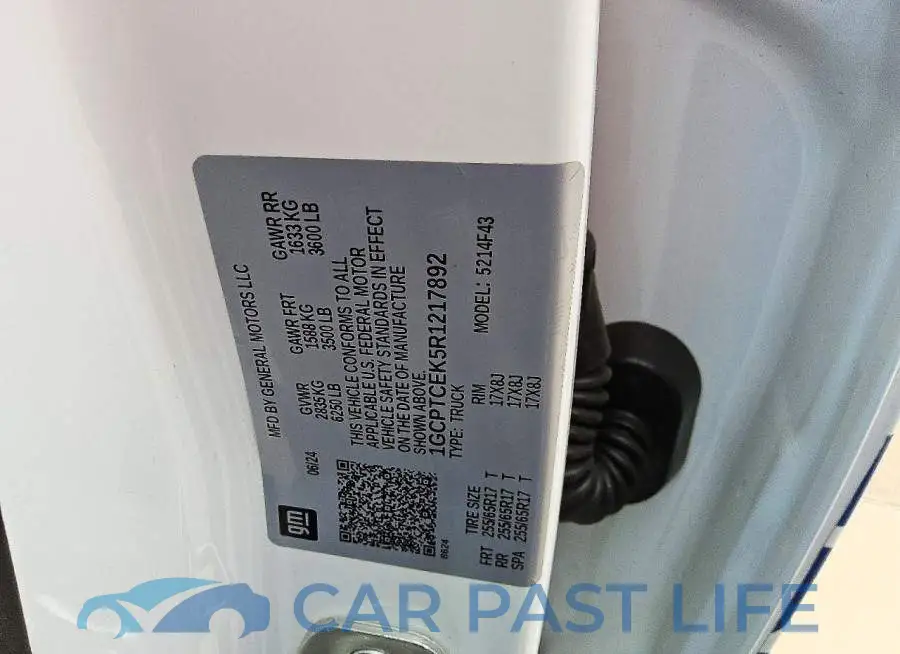 1GCPTCEK5R1217892# 13