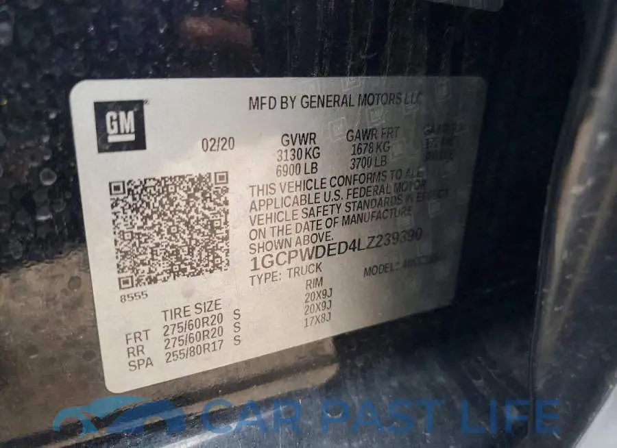 1GCPWDED4LZ239390# 12