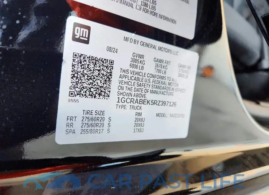 1GCRABEK5RZ397126# 12