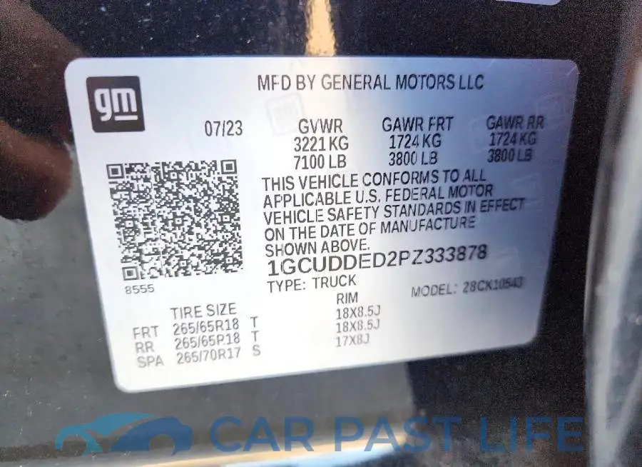 1GCUDDED2PZ333878# 13
