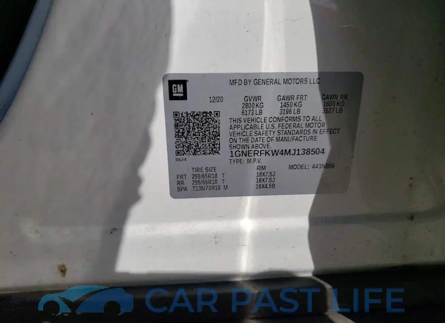 1GNERFKW4MJ138504# 14
