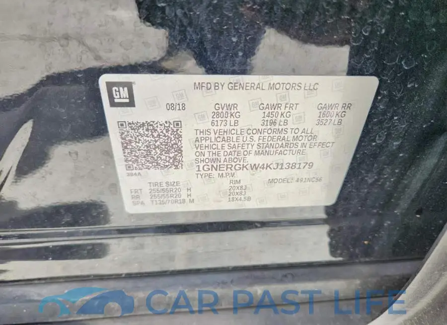 1GNERGKW4KJ138179# 14