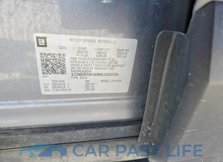 1GNERGKW8MJ163735# 13