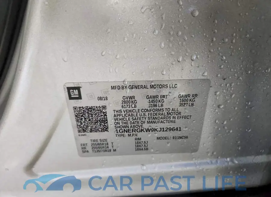 1GNERGKW9KJ129641# 12
