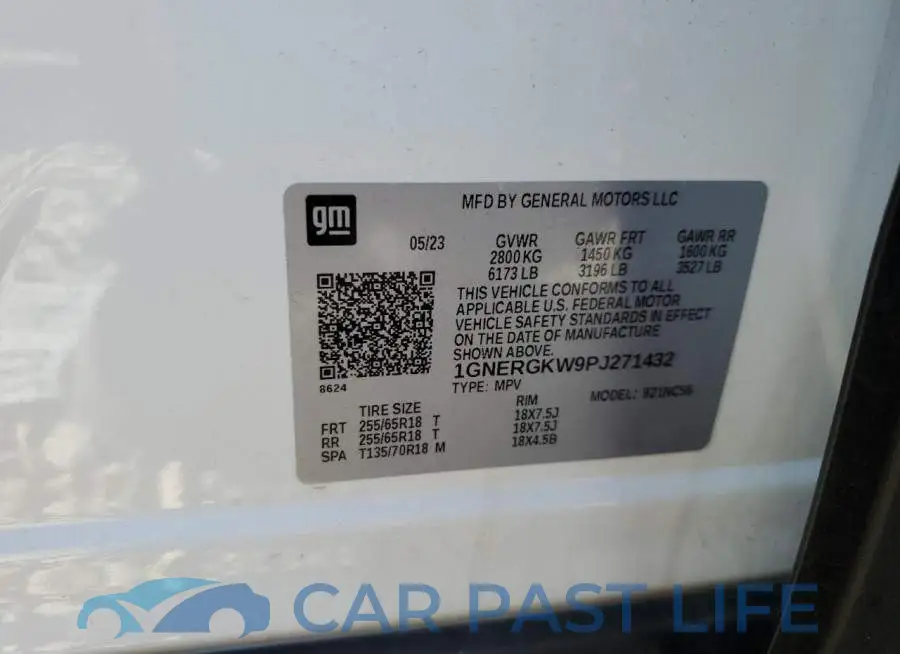 1GNERGKW9PJ271432# 13