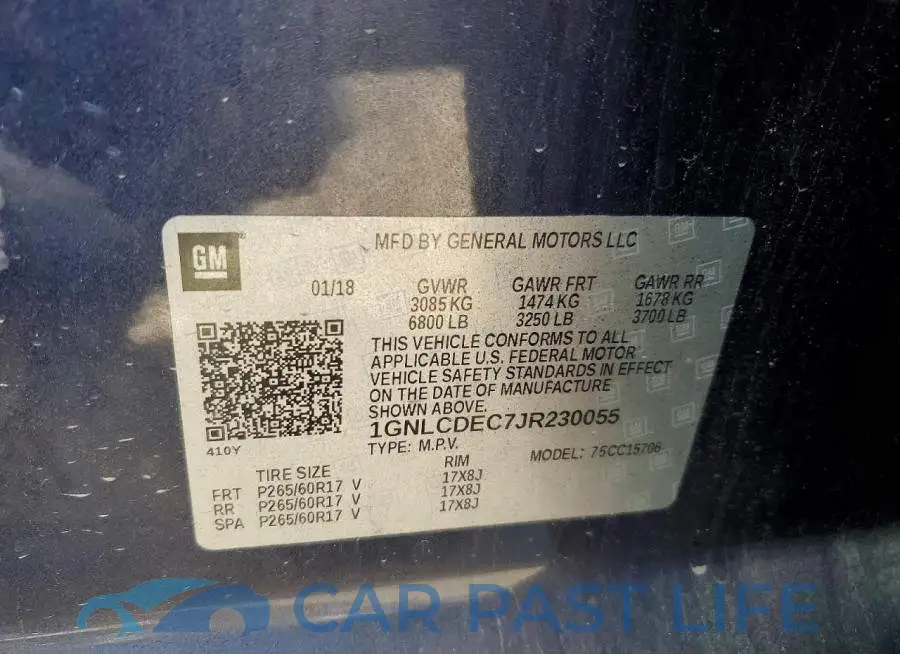 1GNLCDEC7JR230055# 13