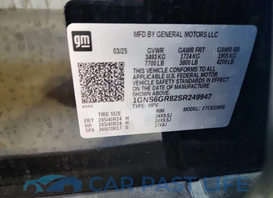 1GNS6GR82SR249947# 14