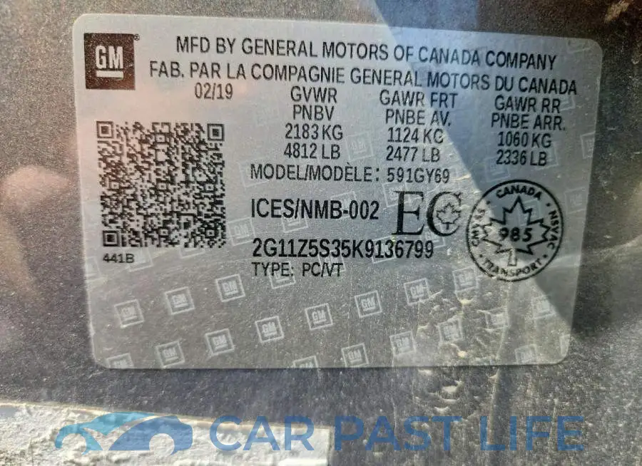 2G11Z5S35K9136799# 13