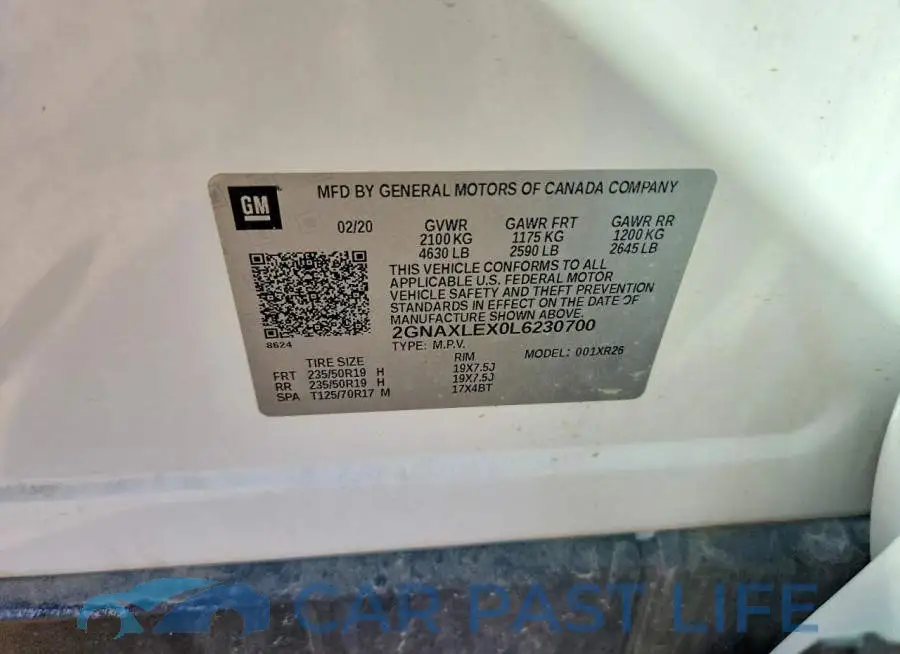 2GNAXLEX0L6230700# 12