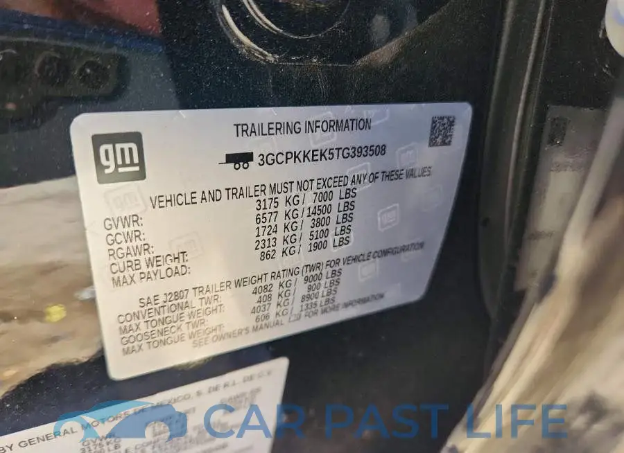 3GCPKKEK5TG393508# 12