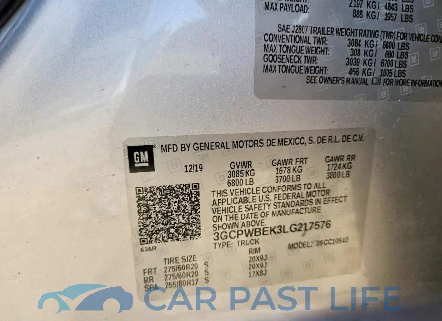 3GCPWBEK3LG217576# 12