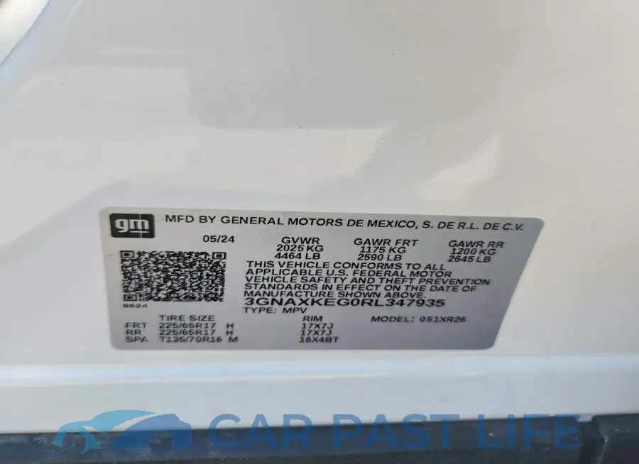 3GNAXKEG0RL347935# 14