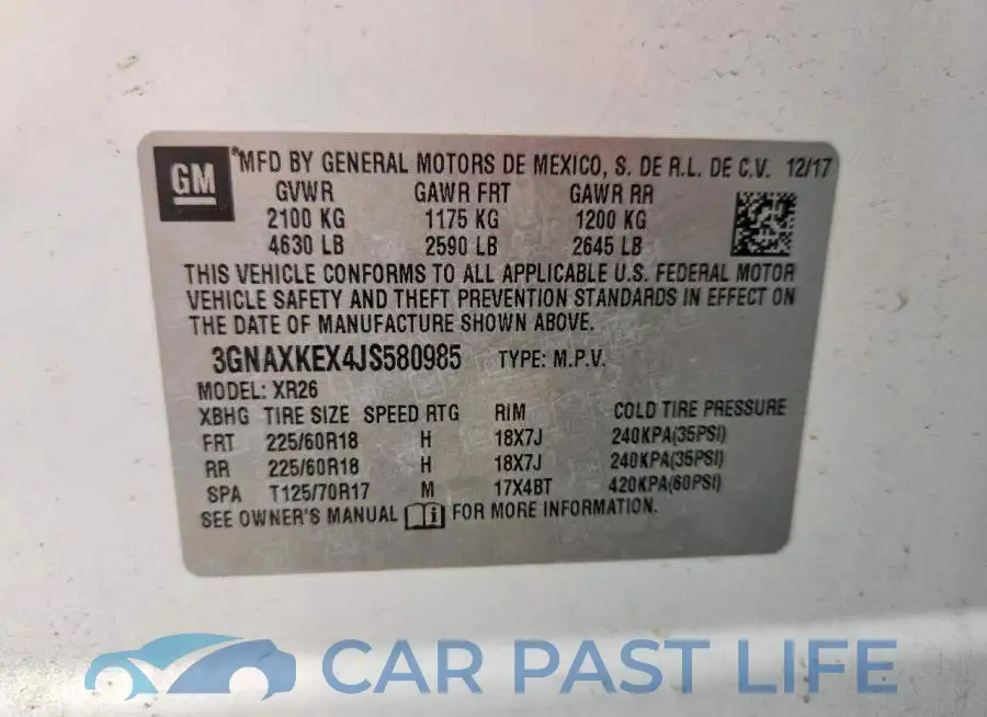 3GNAXKEX4JS580985# 14