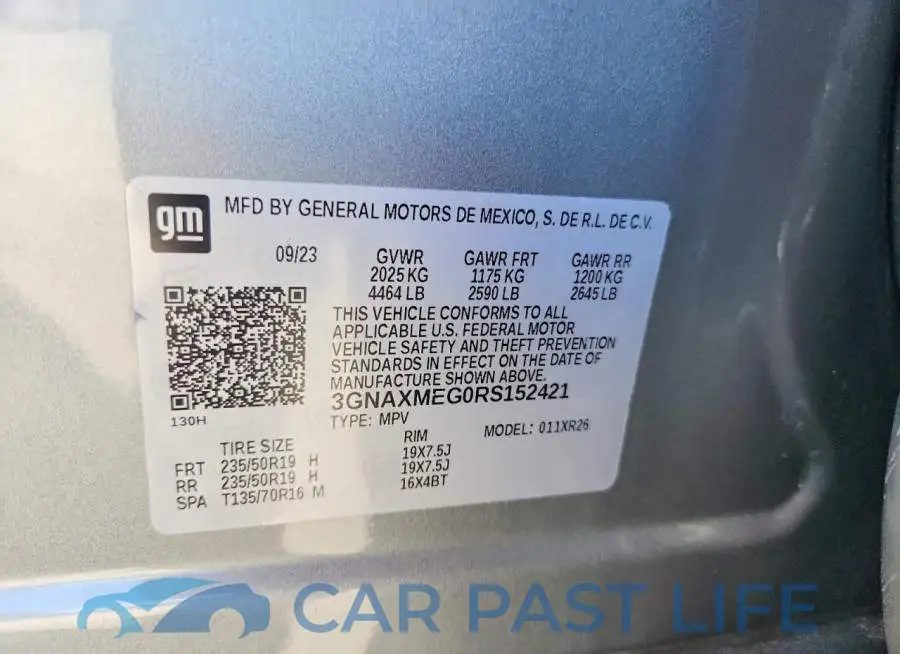 3GNAXMEG0RS152421# 12