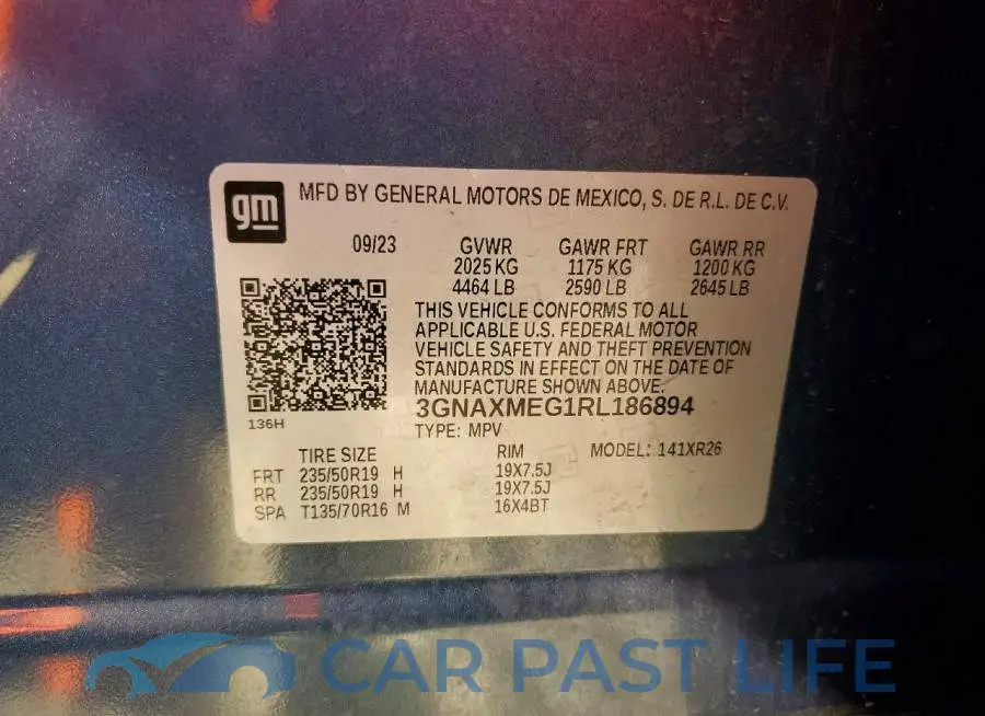 3GNAXMEG1RL186894# 14