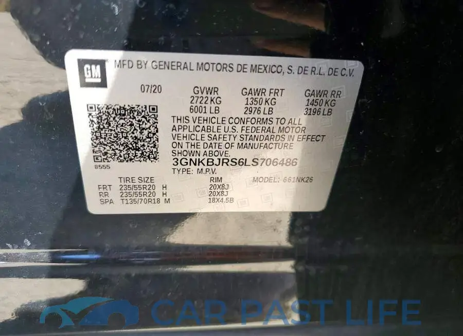 3GNKBJRS6LS706486# 13
