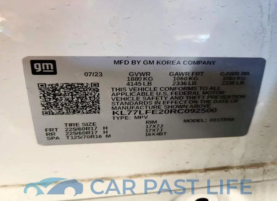 KL77LFE20RC092500# 13