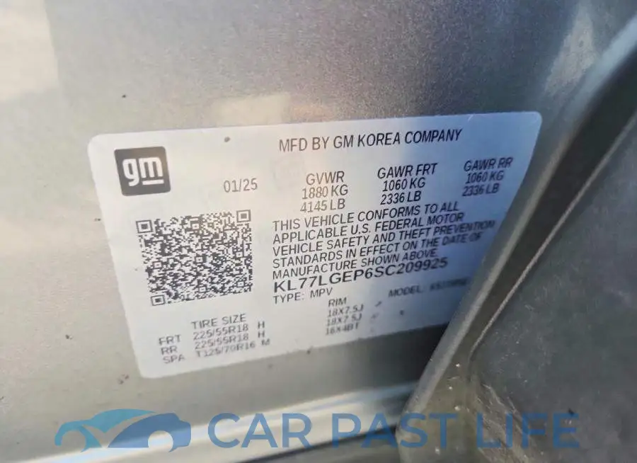 KL77LGEP6SC209925# 13