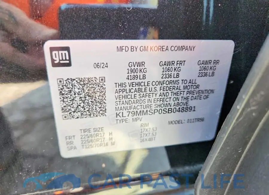 KL79MMSP0SB048891# 13