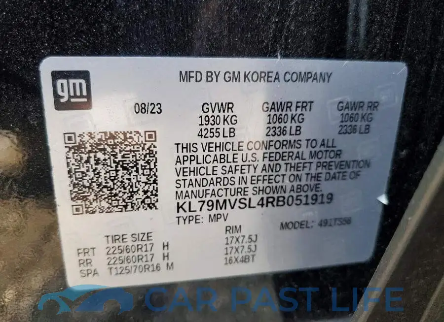 KL79MVSL4RB051919# 14