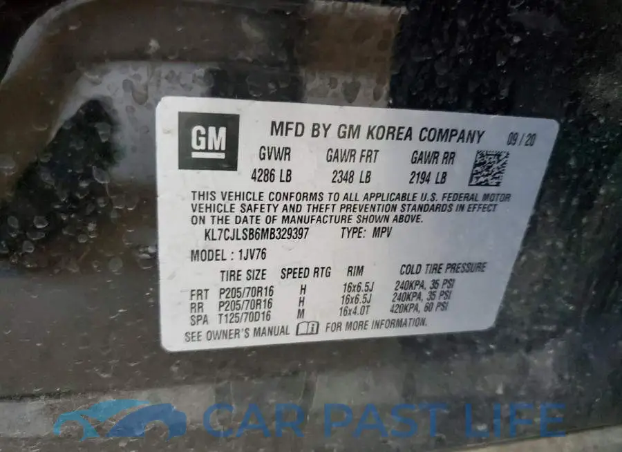 KL7CJLSB6MB329397# 13