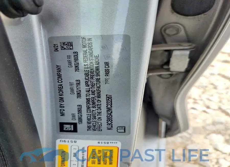 KL8CB6SA2MC222567# 12