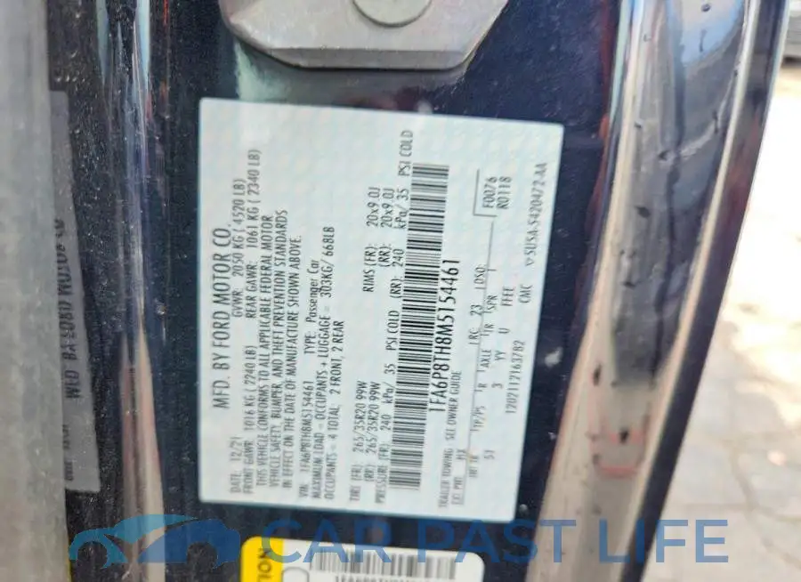1FA6P8TH8M5154461# 12