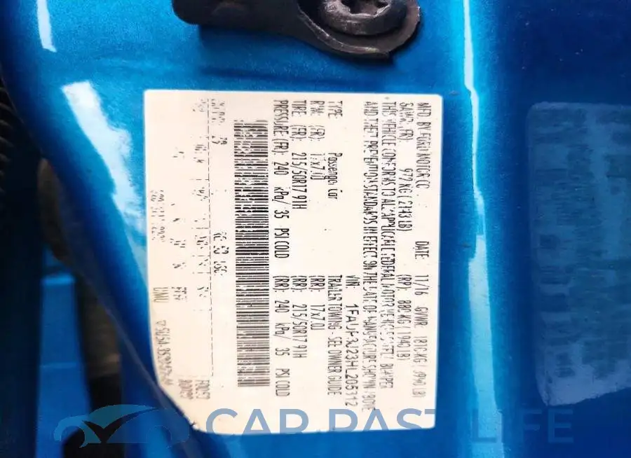 1FADP3J23HL205312# 13