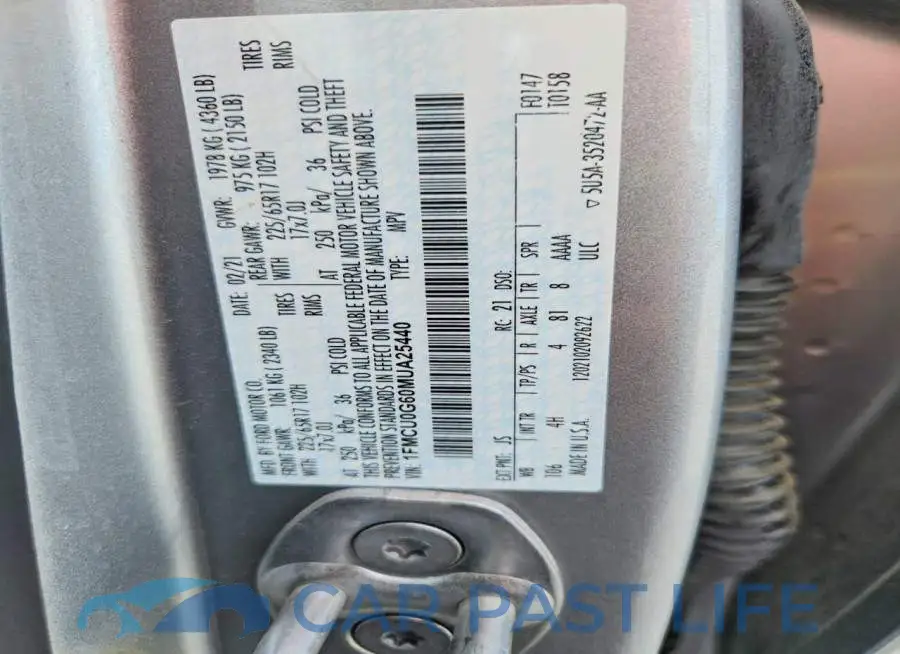 1FMCU0G60MUA25440# 14
