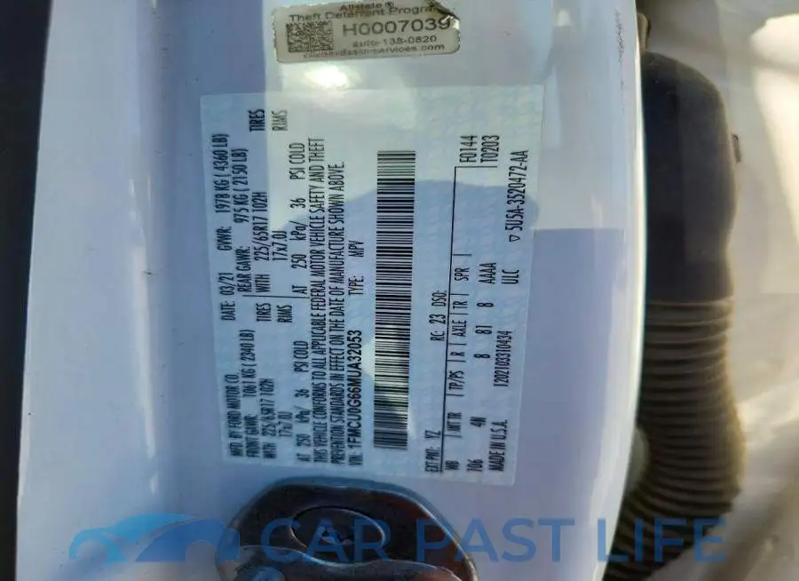 1FMCU0G66MUA32053# 13