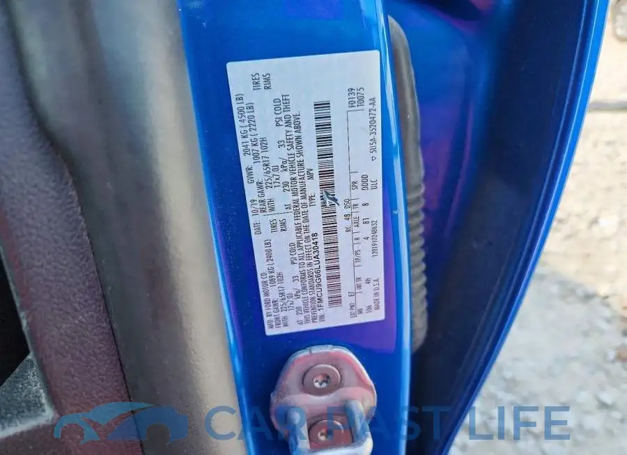 1FMCU9G66LUA30418# 13