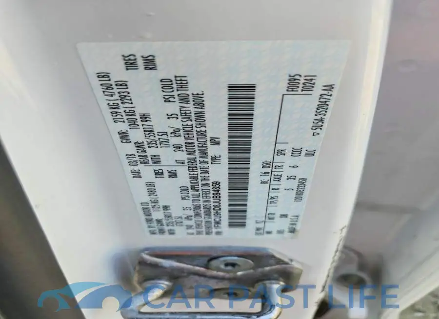 1FMCU9HD8JUB94859# 13