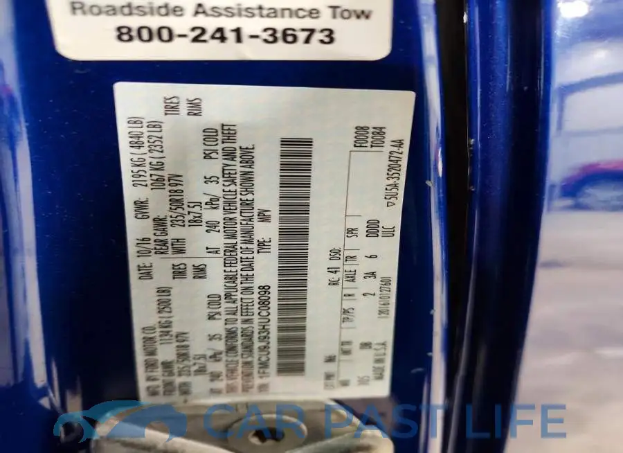 1FMCU9J93HUC08098# 13