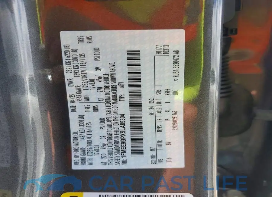 1FMEE9BPXSLA85304# 13