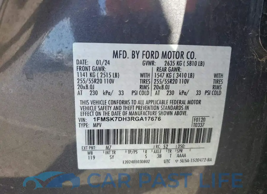1FMSK7DH3RGA17676# 13