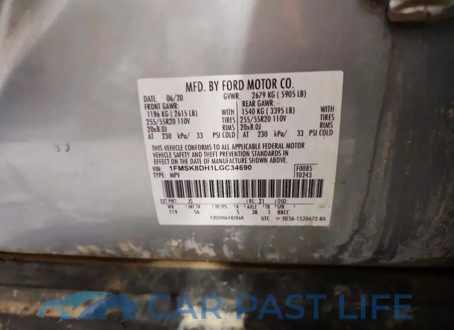 1FMSK8DH1LGC34690# 13
