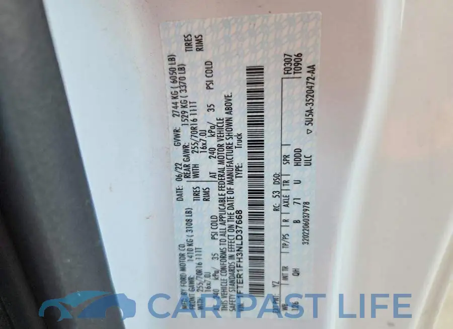 1FTER1FH3NLD37668# 12