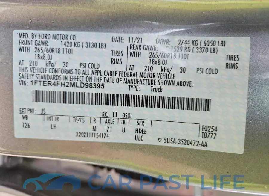 1FTER4FH2MLD98395# 12