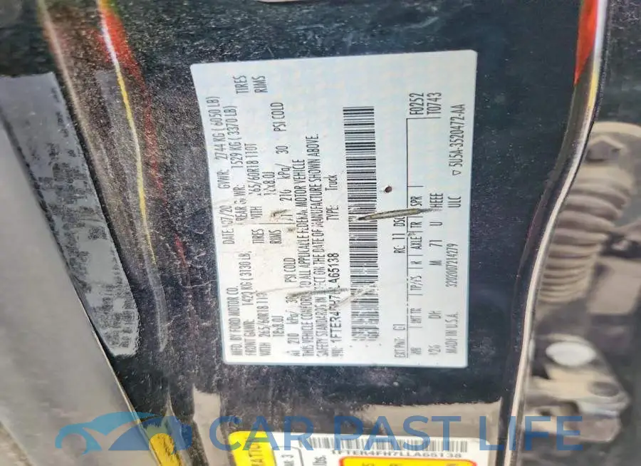 1FTER4FH7LLA65138# 12