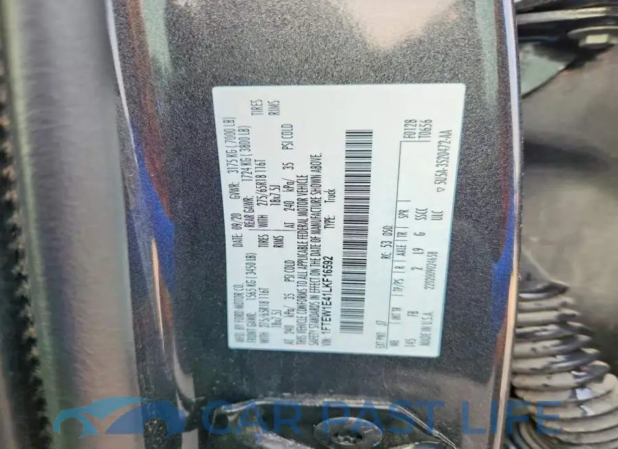 1FTEW1E41LKF16592# 12