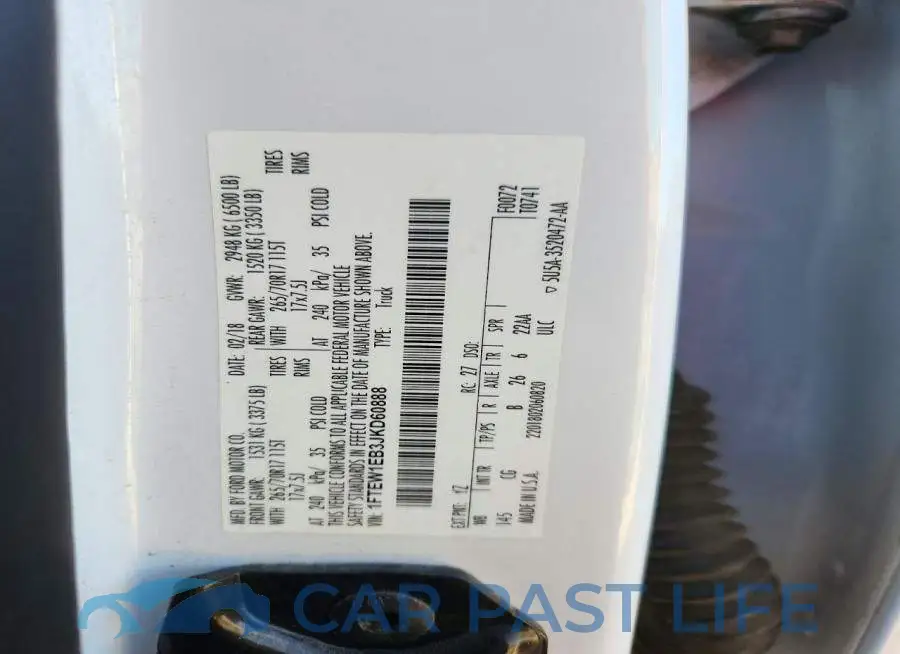1FTEW1EB3JKD60888# 13