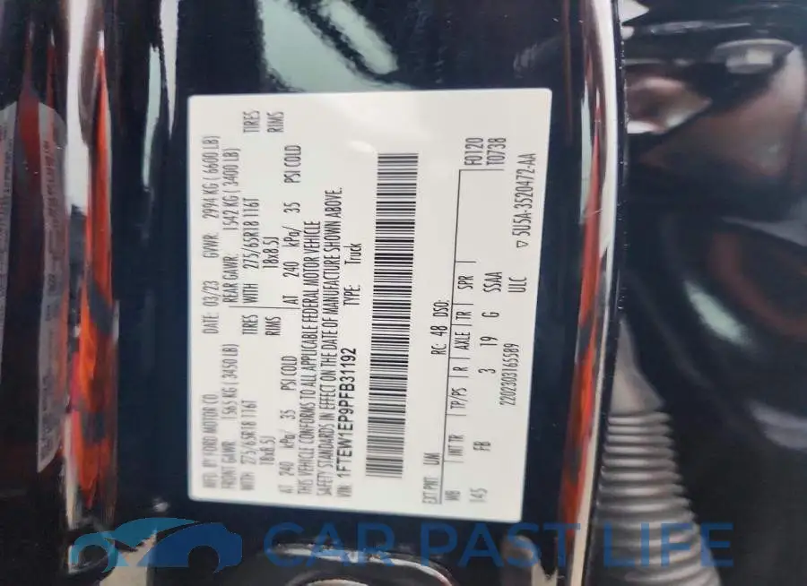 1FTEW1EP9PFB31192# 13