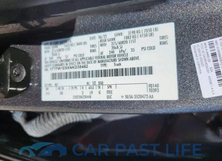 1FTFW1E8XNKD38482# 12