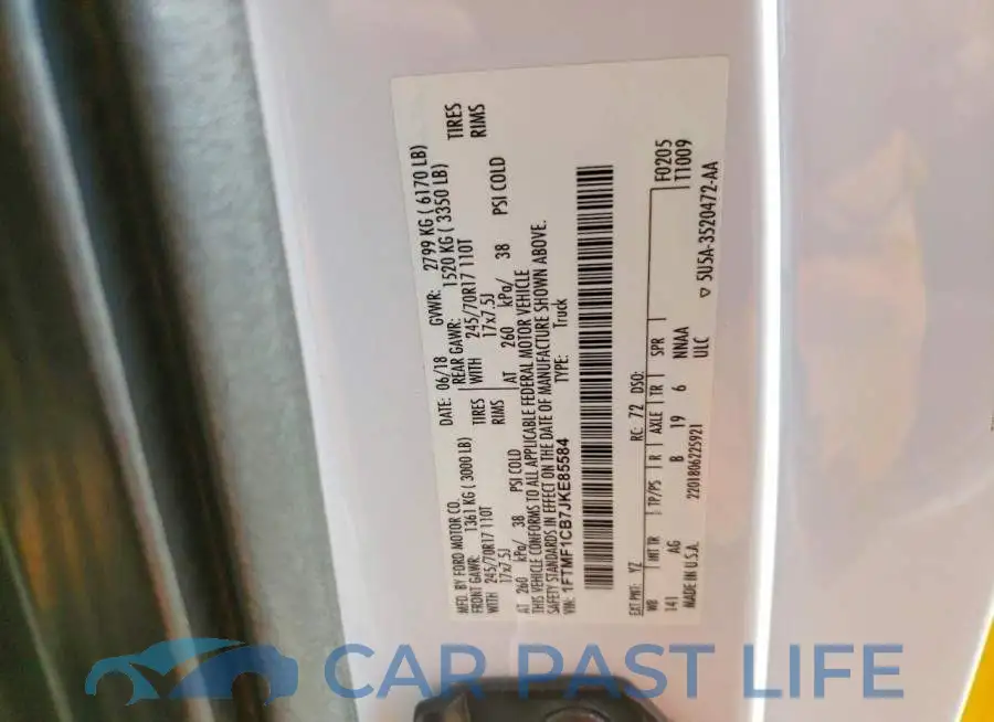 1FTMF1CB7JKE85584# 12