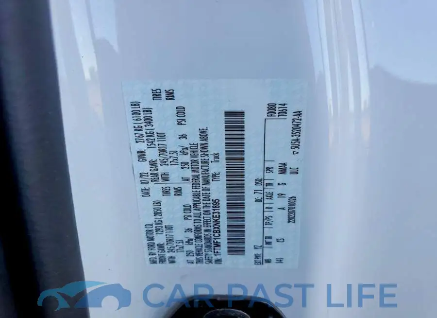1FTMF1CBXNKE31895# 12