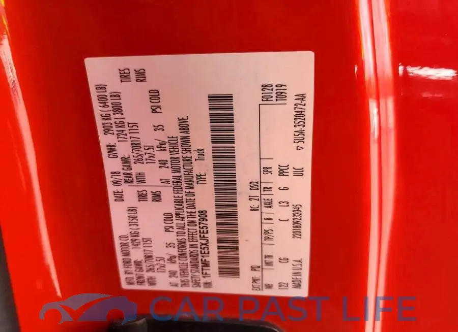 1FTMF1E5XJFE57908# 12