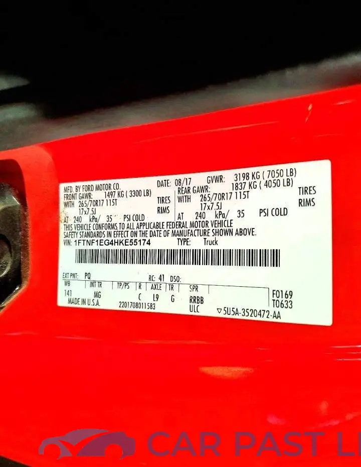 1FTNF1EG4HKE55174# 12